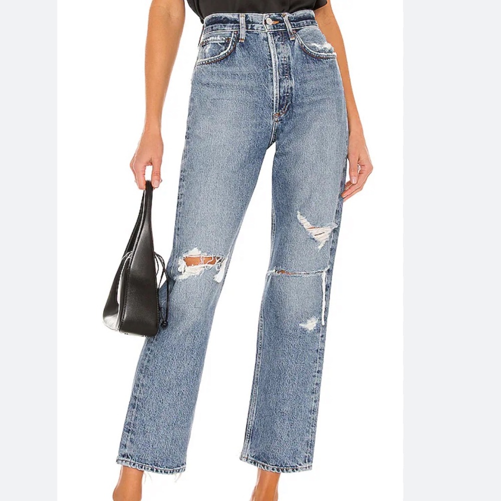 Agolde Mid Rise 90s Loose Fit in Streamline